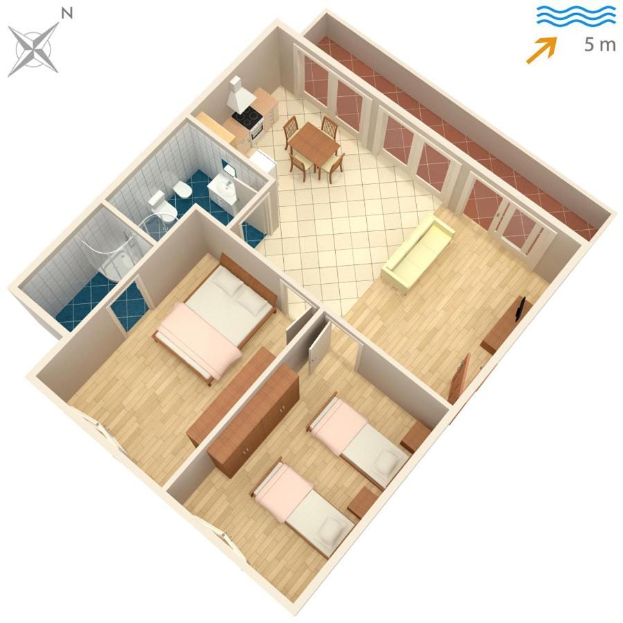 Apartments By The Sea Tkon, Pasman - 686 Esterno foto